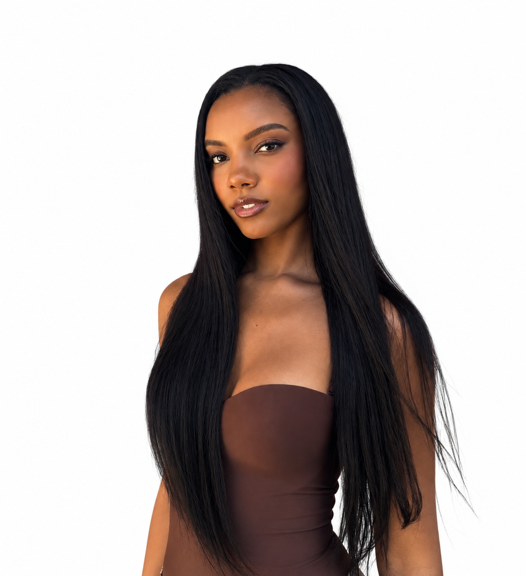 Kinky Straight- seamless clip in extensions