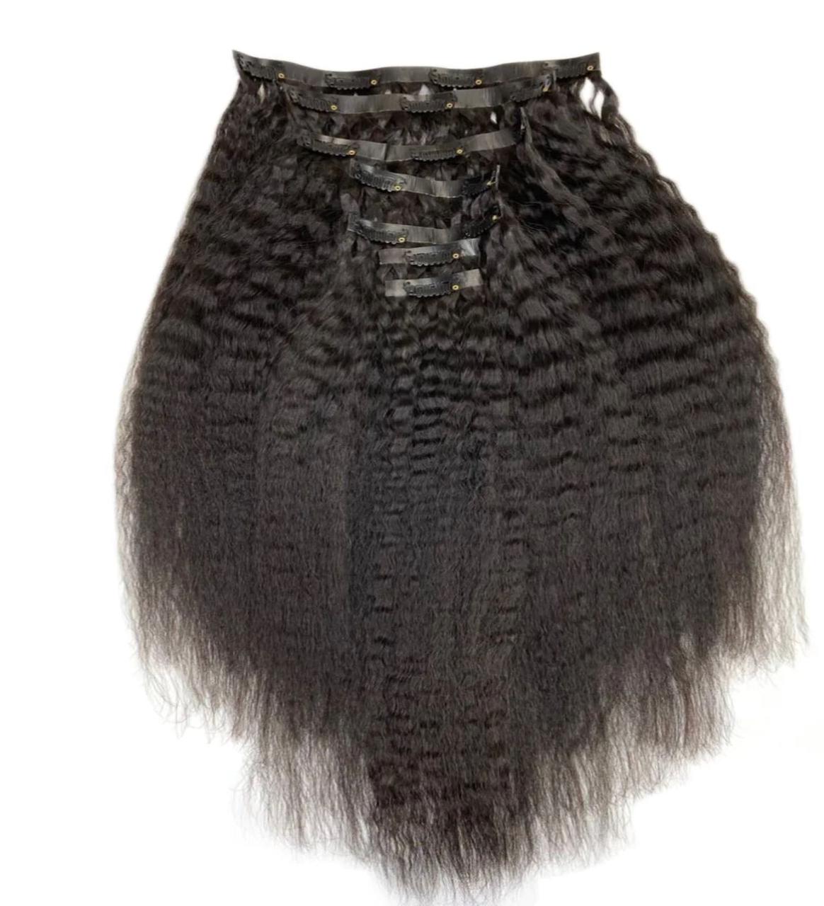 kinky straight seamless clip in extensions