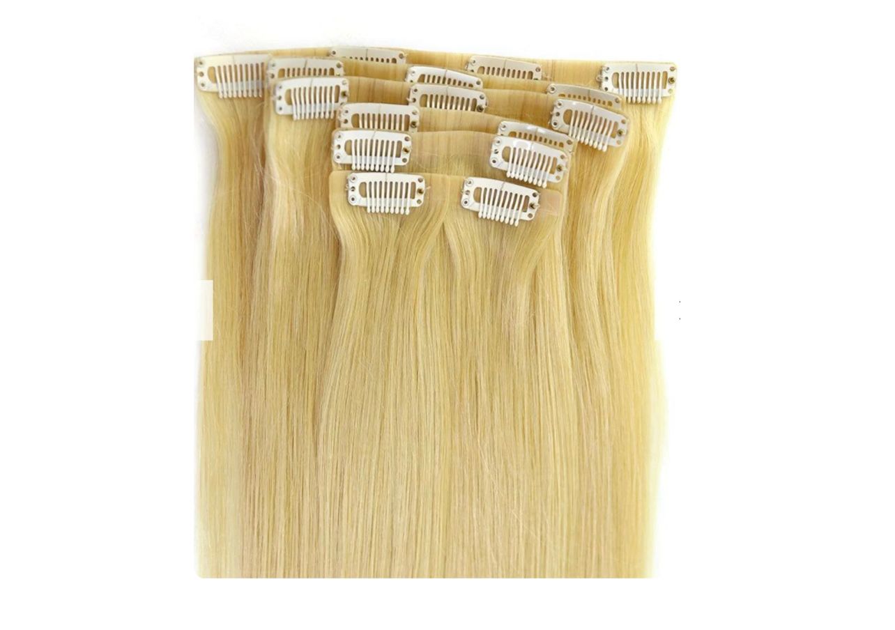 613 Straight-seamless clip in extensions